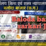 Baloda bazar sarkari Jobs
