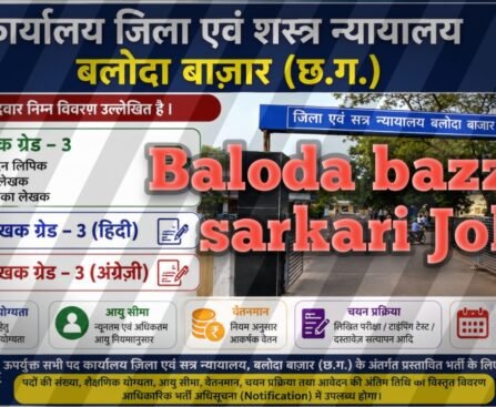 Baloda bazar sarkari Jobs