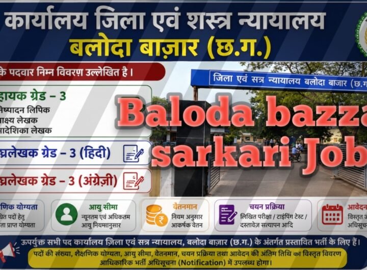 Baloda bazar sarkari Jobs