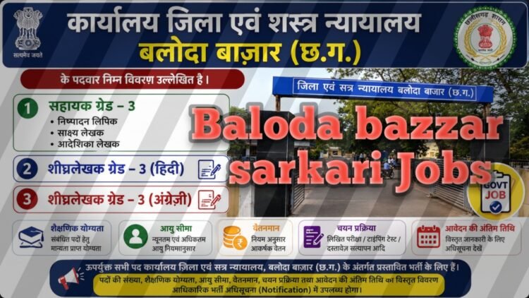 Baloda bazar sarkari Jobs